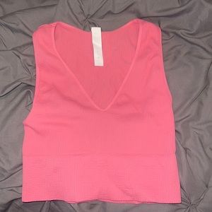 Hot pink crop top